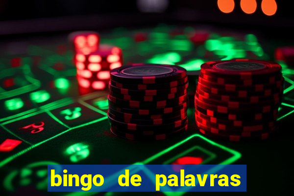 bingo de palavras cha de bebe